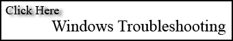 Windows Troubleshooting